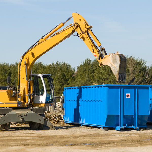 what size residential dumpster rentals are available in Commerce Township Michigan